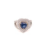 Blue Heart Sapphire Ring