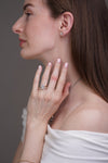 Natural 13-stone Oval Eternity Ring