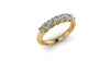 Round Natural 5 Stone Diamond Ring 0.75 Ct