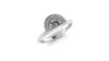 Half Moon Natural Diamond Ring