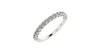 Semi Pave Double Gallery Natural Diamond Ring