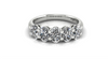 Oval Lab-Grown 5-Stone Diamond Ring