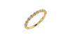 Single Prong Semi-Pave Natural Diamond Ring