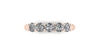 Round Natural 5 Stone Diamond Ring 1.00 Ct