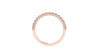 Semi Pave Double Gallery Natural Diamond Ring