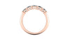 Round Natural 5 Stone Diamond Ring 1.00 Ct