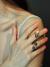 Perle Bianche Toi et Moi Ring